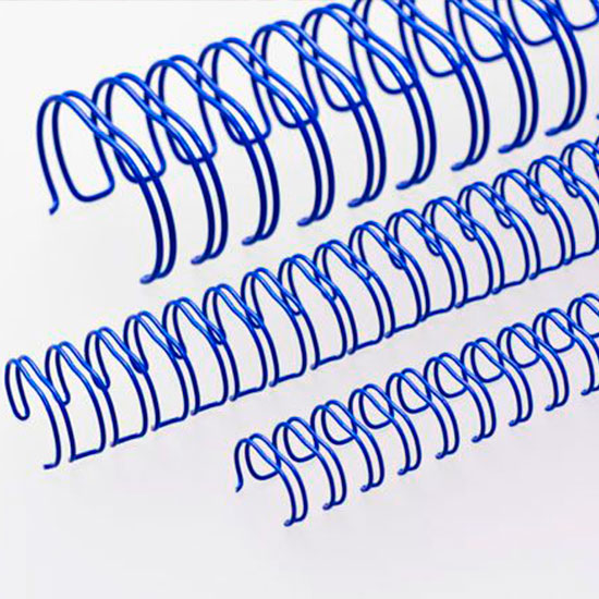 Wire-o para Encadernação 3x1 A4 Azul 7/16’’ (11,1mm) para 90 Folhas 
