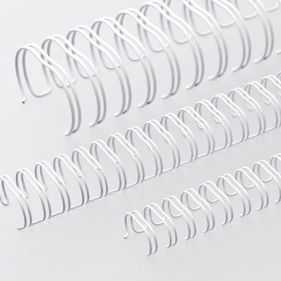 Wire-o para Encadernação 2x1 A4 Branco 7/8’’ (22,2mm) para 180 Folhas 