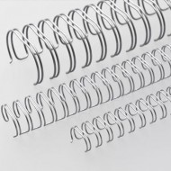 Wire-o para Encadernação 3x1 A4 Prata 9/16’’ (14,3mm) para 110 Folhas
