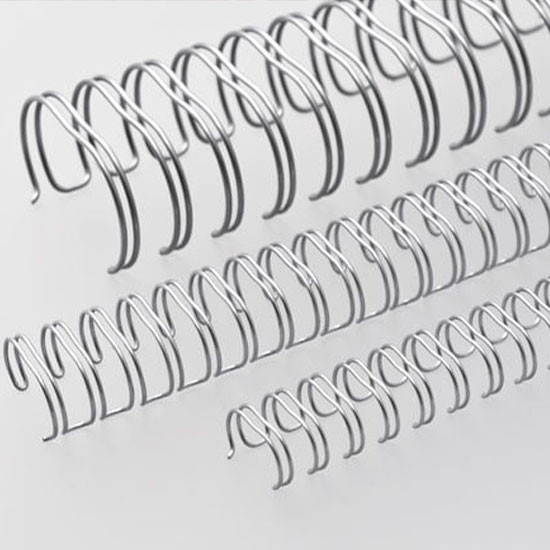 Wire-o para Encadernação 2x1 A4 Prata  1’’ (25,4mm) para 200 Folhas